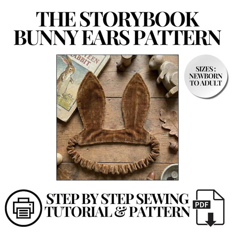 Bunny Ears Sewing Pattern - Beginner