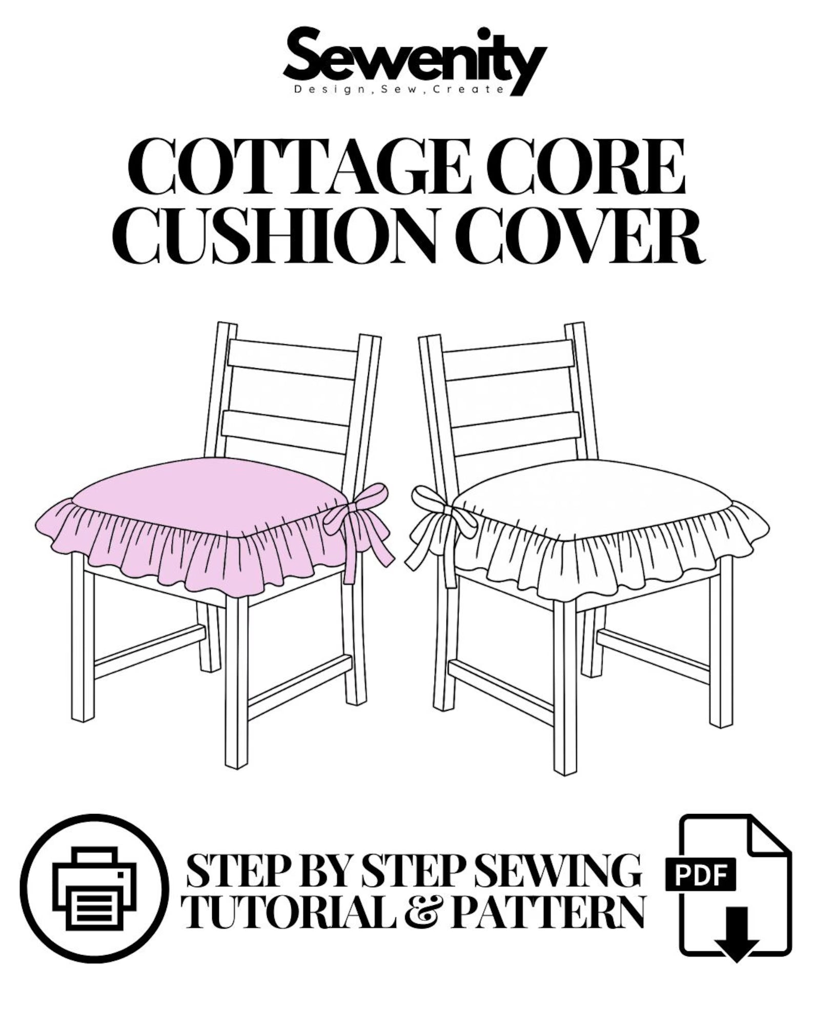 Frilled Cushion Sewing Pattern - Beginner