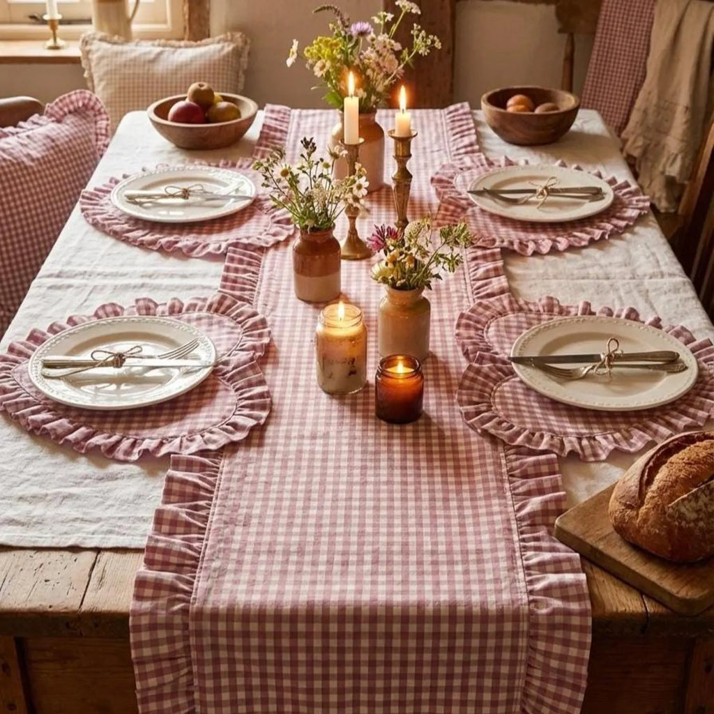 Frilled Heart Placemat Sewing Pattern - Beginner