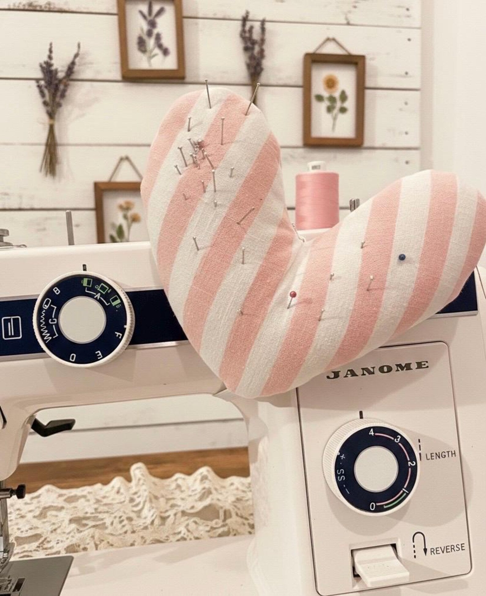Heart Pin Cushion Sewing Pattern - Beginner